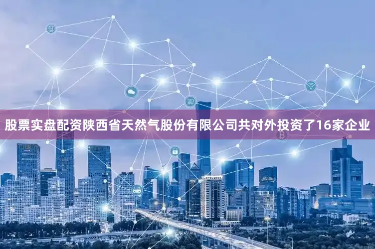 股票实盘配资陕西省天然气股份有限公司共对外投资了16家企业